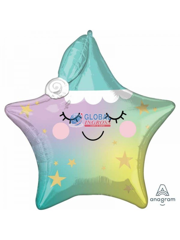 MYLAR SLEEP LITTLE STAR60x63cm SUPERSHAPE