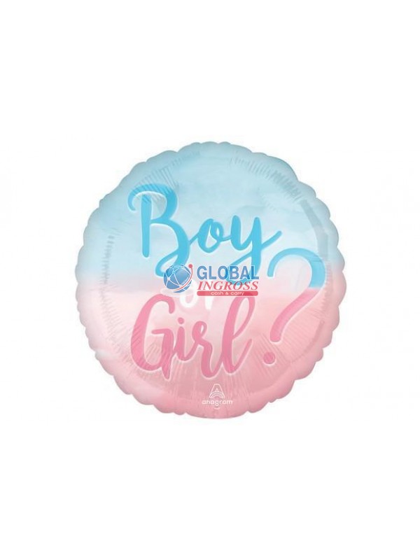 MYLAR 42cm GIRL OR BOY BIG REVEAL