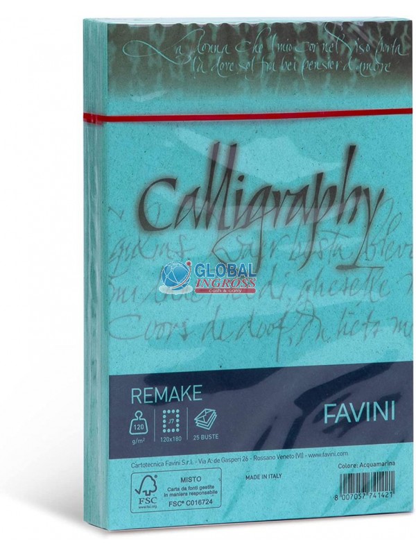 BUSTE REMAKE ACQUAMARINA 12x18 25pz