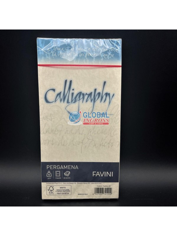 BUSTE PERGAMENA SABBIA 11x22 25pz