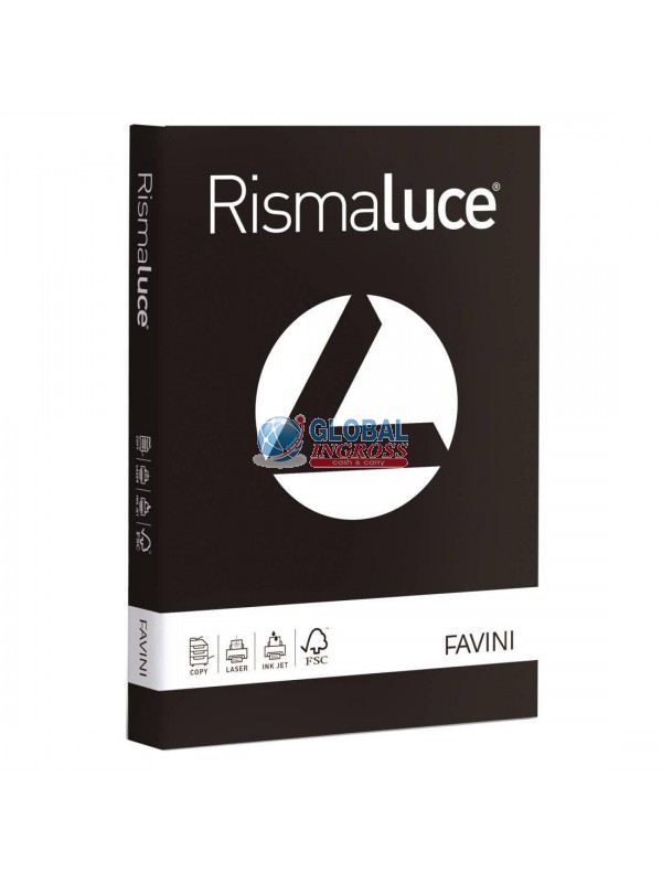 RISMALUCE A4 NERO 200gr125ff col.63