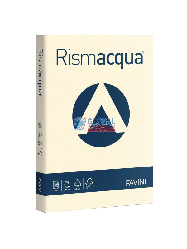 RISMACQUA A4 AVORIO 200gr 125ff col.110