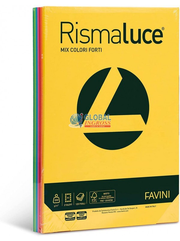 RISMALUCE A4 MIXFORTI 200gr 125ff