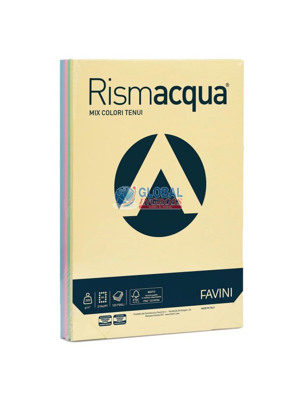 RISMACQUA A4 MIXTENUI 200gr 125ff