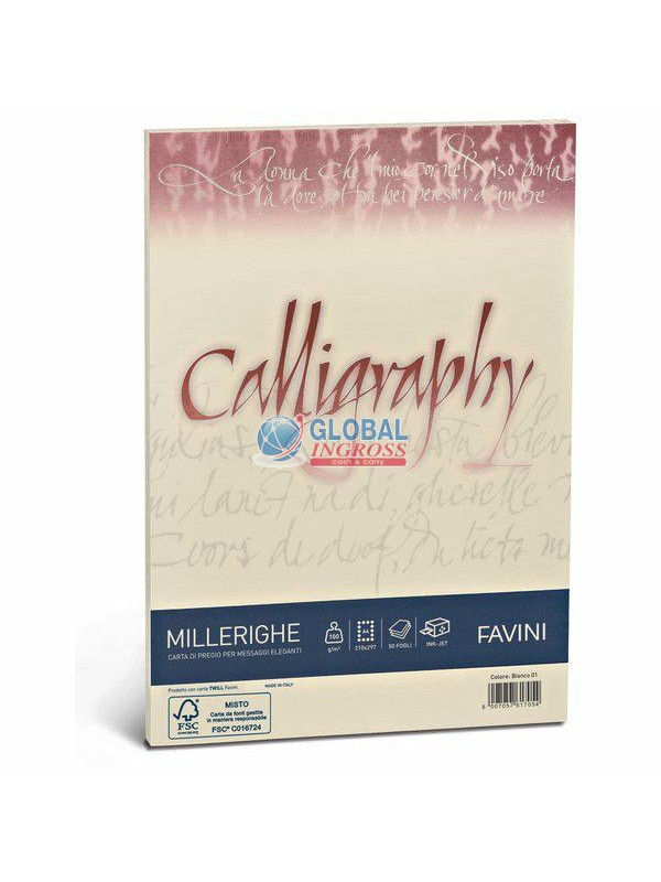 CALLIGRAPHY MILLERIGHE 100gr AVORIO 50ff