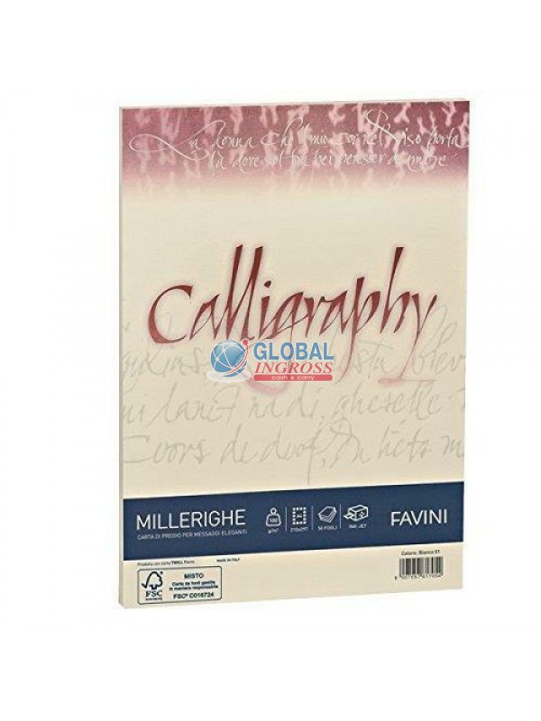 CALLIGRAPHY MILLERIGHE 200gr AVORIO 50ff