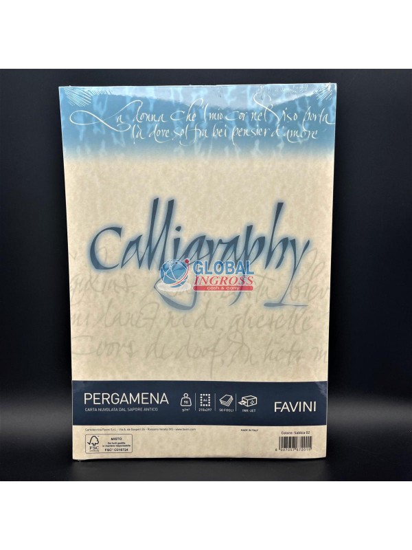 CALLIGRAPHY PERGAMENA 90gr SABBIA 50ff
