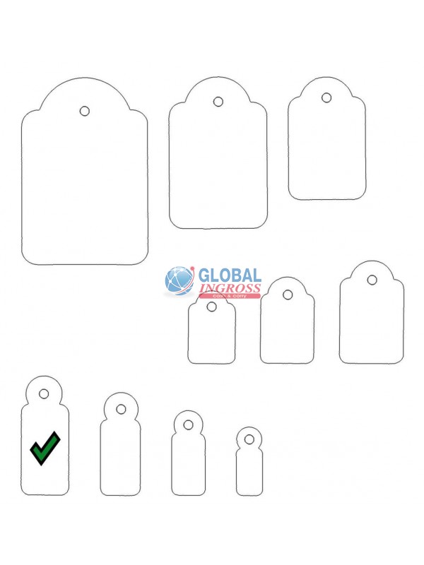 ETICHETTE C/FILO 13x34mm 200pz