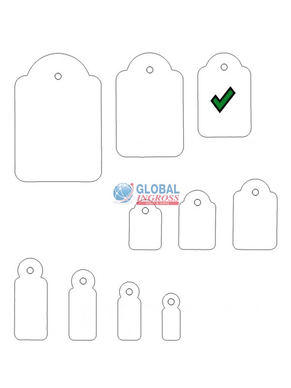 ETICHETTE C/FILO 22x35mm 100pz