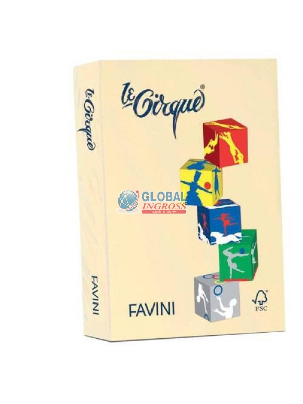 RISMA LE CIRQUE A4 GIALLO TENUE 80gr 500ff col.110
