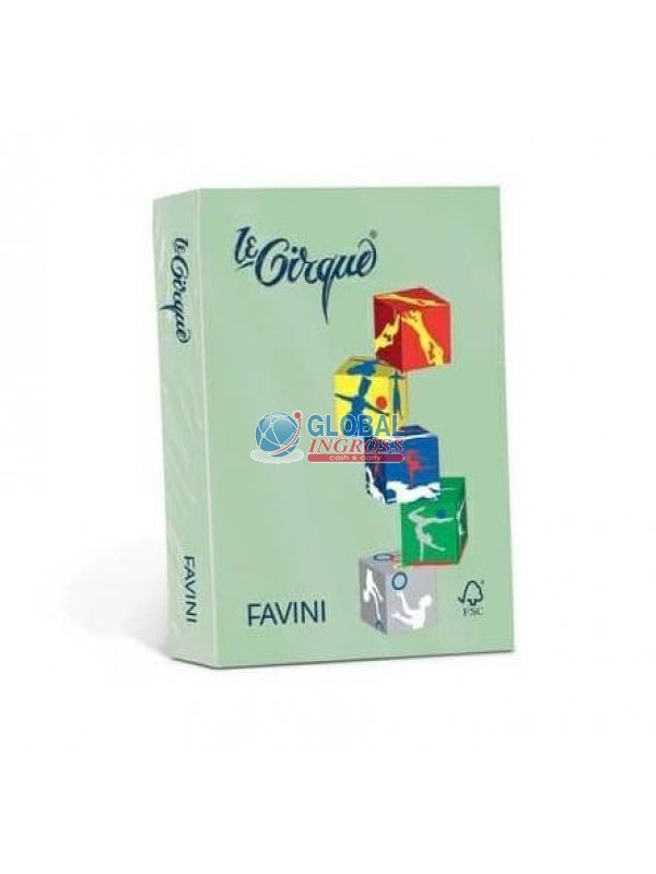 RISMA LE CIRQUE A4 VERDE TENUE 80gr 500ff col.107