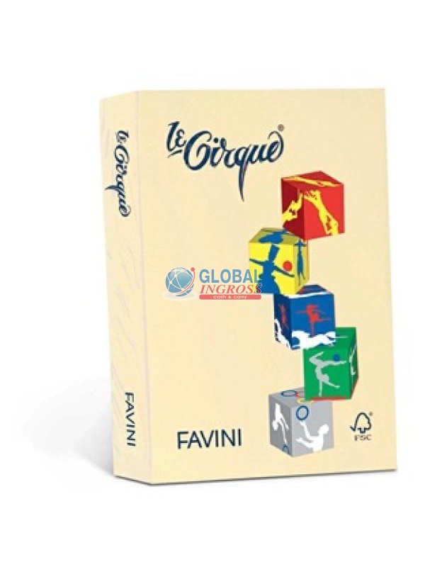 RISMA LE CIRQUE A4 GIALLO TENUE 160gr 250ff col.100