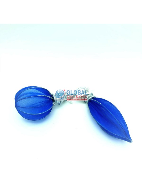 DECORO ALBERO TRASP. BLU/ARG.