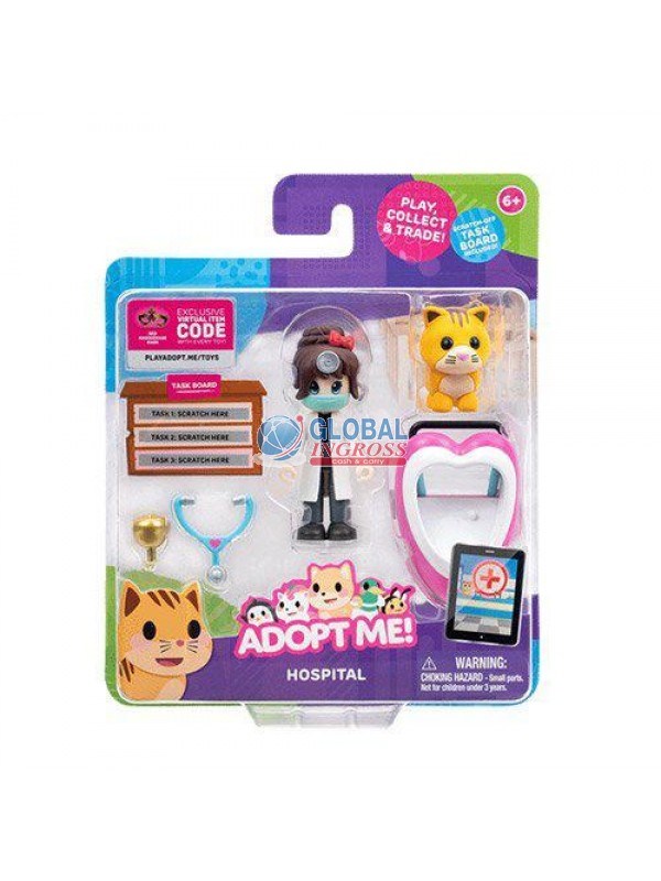 ADOPT ME DOTTORE 2 PERSONAGGI + ACCESSORIO DELUXE