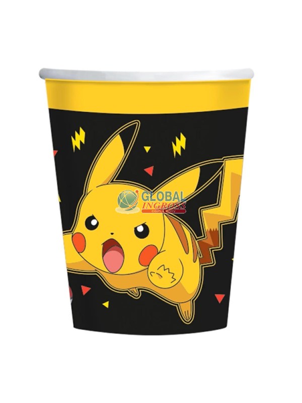 BICCHIERI POKEMON 8pz CARTA