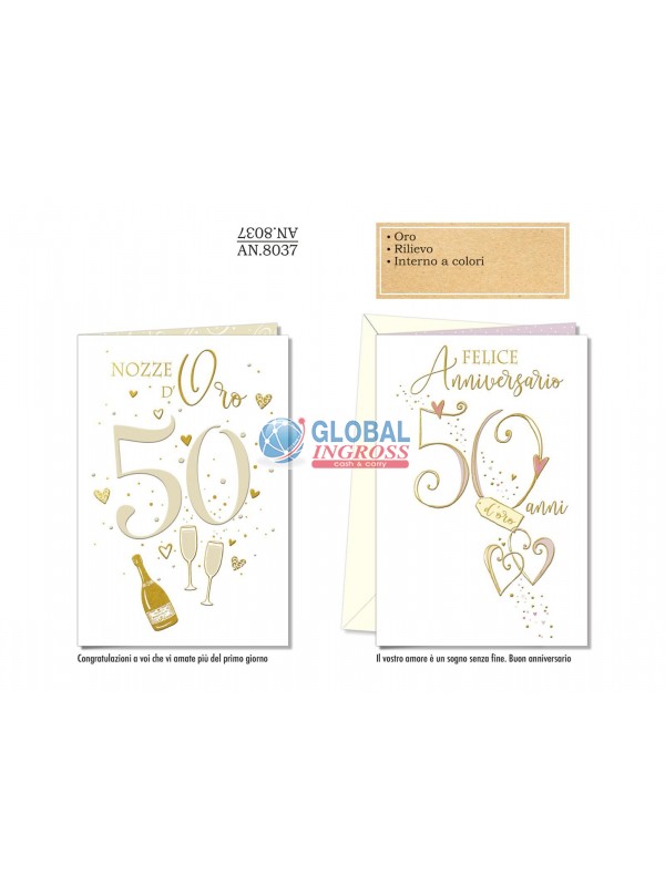 BIGLIETTO ANNIVERSARIO 50 ANNI
