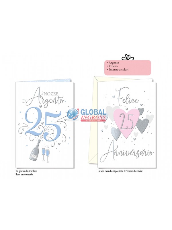 BIGLIETTO ANNIVERSARIO 25 ANNI