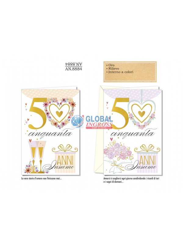 BIGLIETTO ANNIVERSARIO 50 ANNI