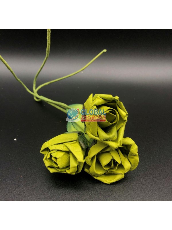 MAZZO 3 ROSE VERDI 30cm