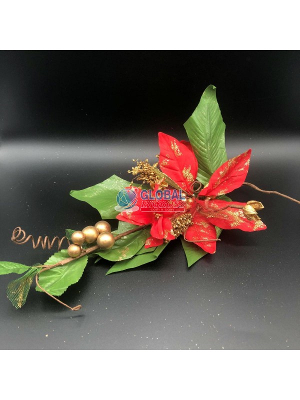 RAMO STELLA NATALE ROSSA