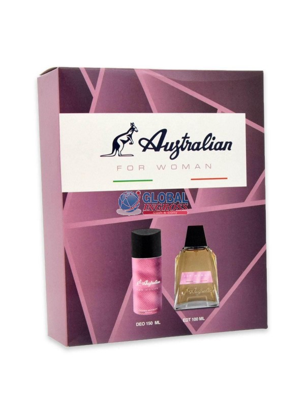 CONF. AUSTRALIAN ROSA WOMAN EDT + DEODORANTE