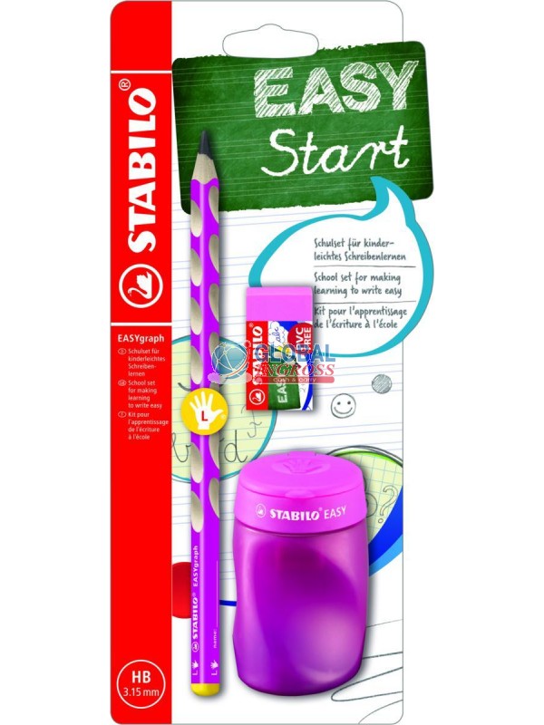 BLISTER STABILO SCHOOL ROSA EASYGRAPH
