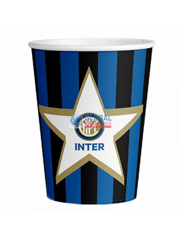 BICCHIERI INTER 8pz CARTA.