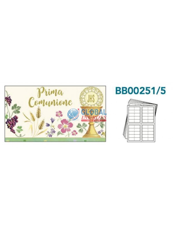 BOMBONIERA A4 COMUNIONECALICE