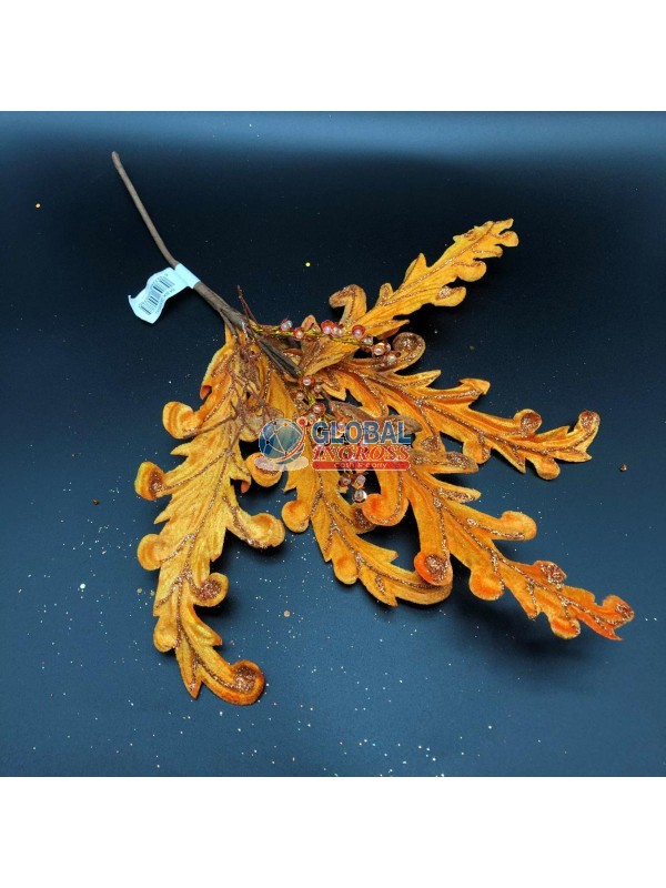 RAMETTO FOGLIE SPINOSE BRONZO