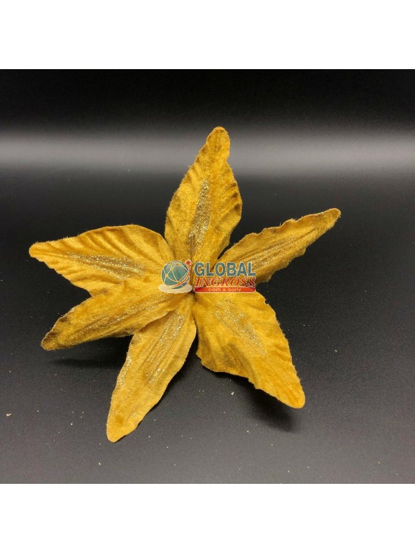 FIORE CORTO NATALIZIO ORO/ROSSO