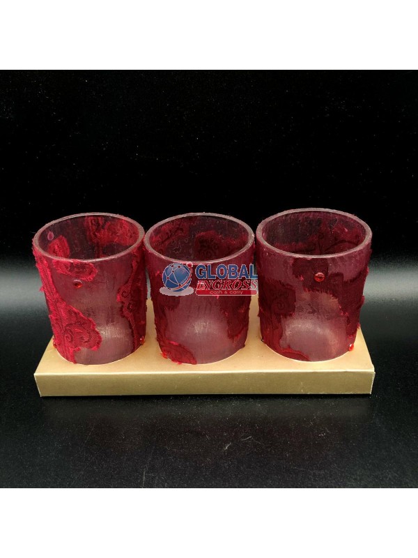 BICCHIERINO TESSUTO ROSSO