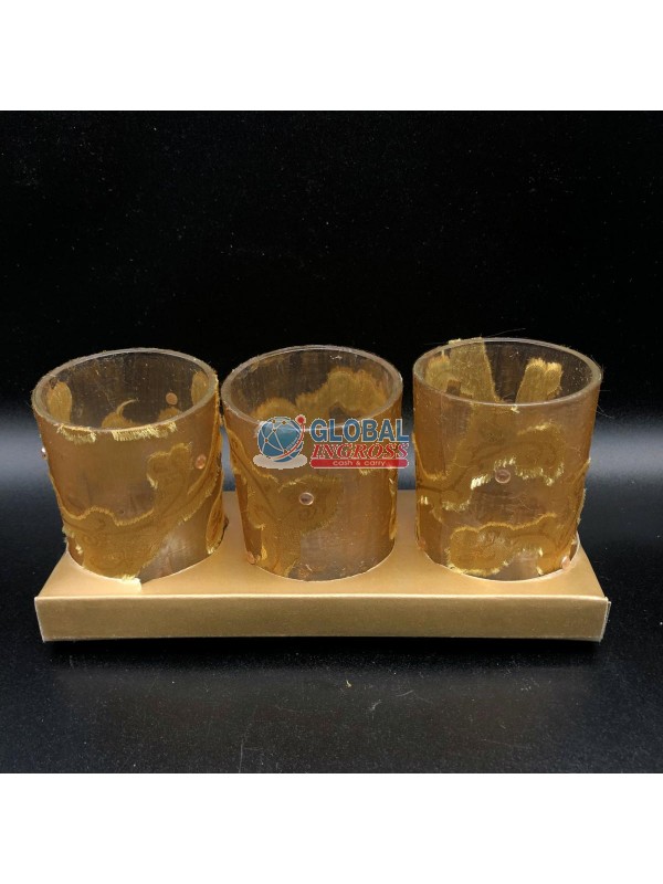 BICCHIERINO TESSUTO ORO