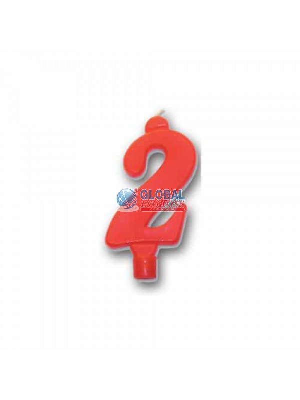 CANDELA NUMERO ROSSO 2