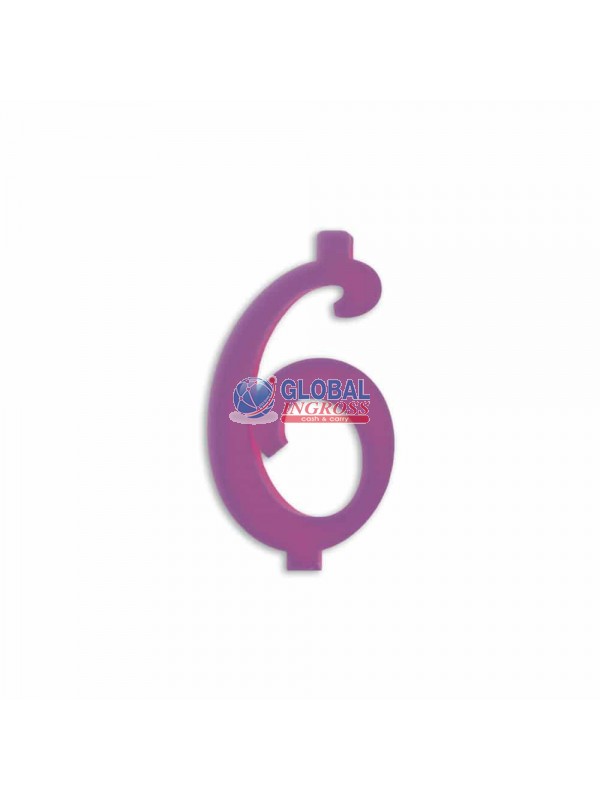CANDELA NUMERO LILLA 6