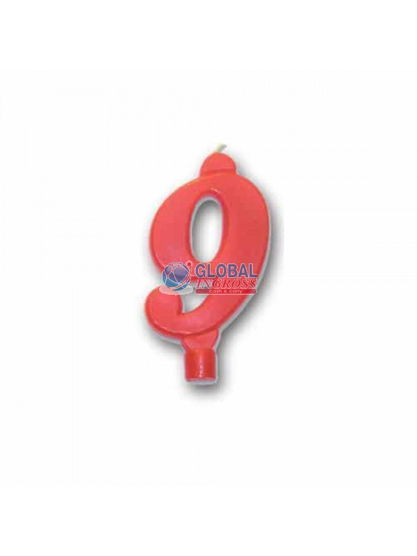 CANDELA NUMERO ROSSO 9