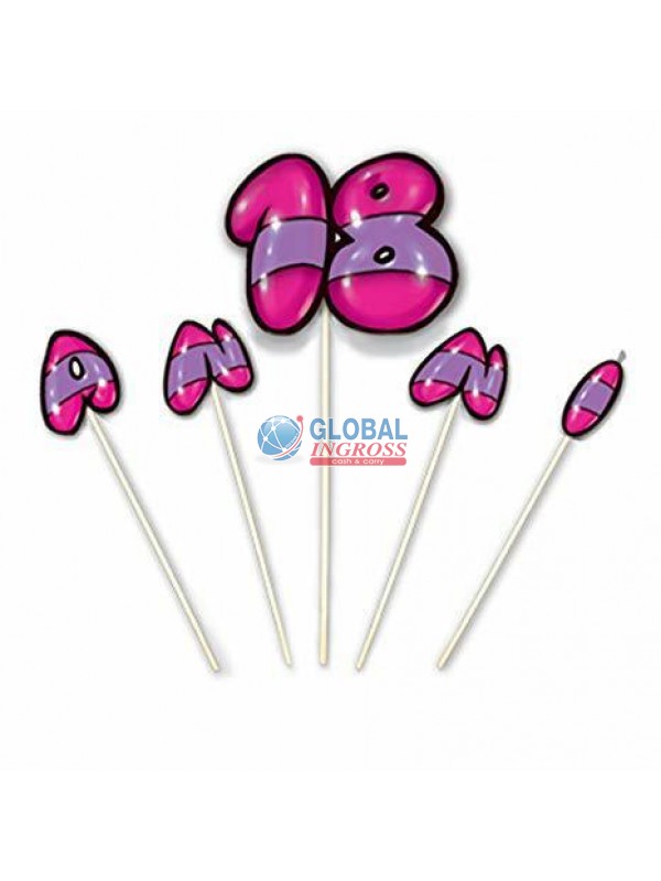 CANDELINA 18 ANNI FUXIA