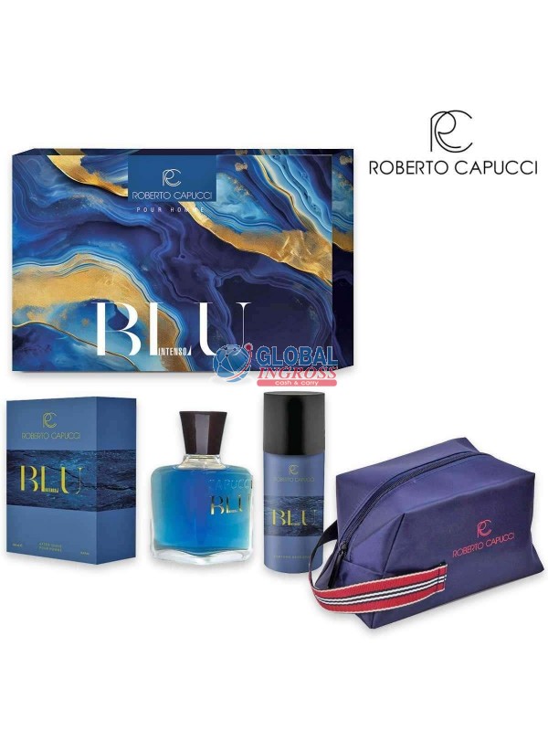 CONF. CAPUCCI BLU INTENSO AFTER SHAVE +DEO +BEAUTY