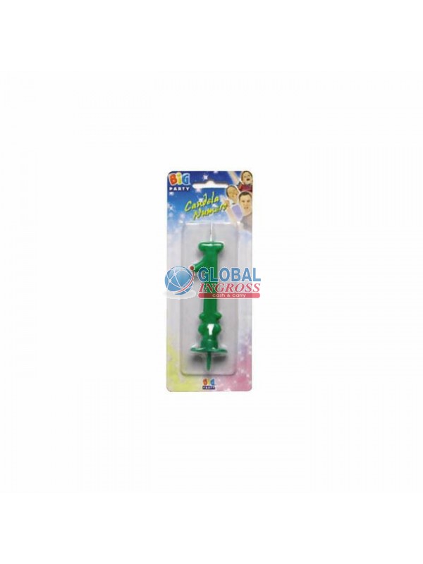 CANDELA CERA VERDE N.1