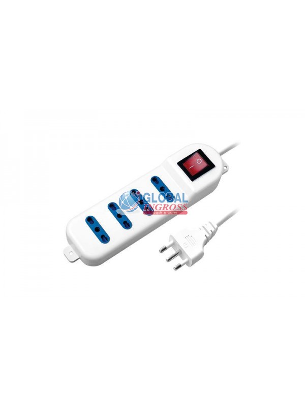 MULTIPRESA 4 PRESE BIVAL. 10/16A C/INTERRUTTORE