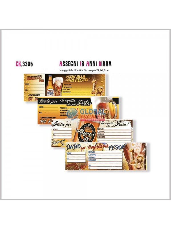 INVITI 18 ANNI BIRRA