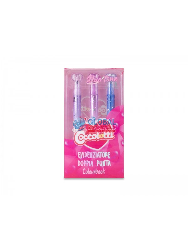 EVIDENZIATORI COCCOLOTTI DUOTONE 3pz
