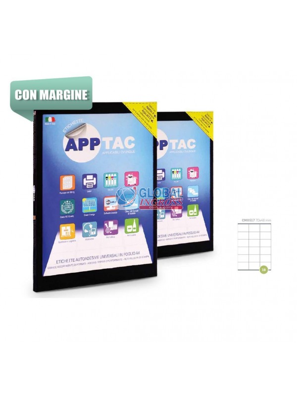 ETICHETTE A4 70x48 18xFG c/margine