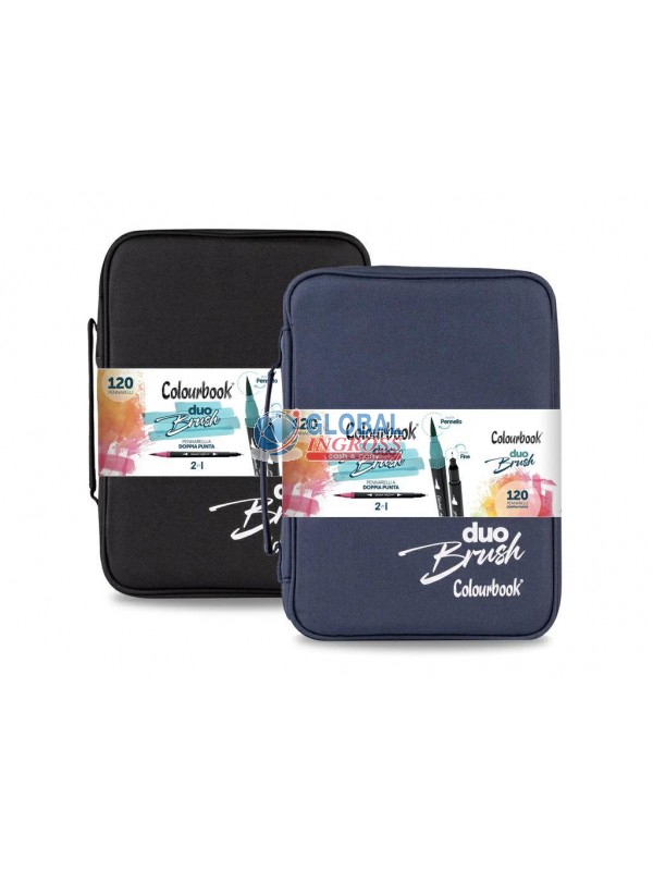 VALIGETTA DUO BRUSH 120pz COLOURBOOK COL.ASS.