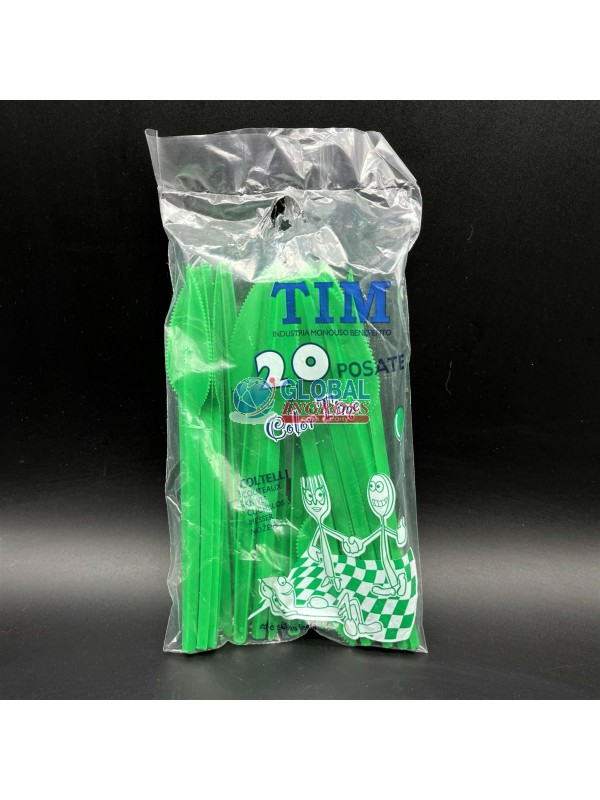 COLTELLI VERDE PZ.20