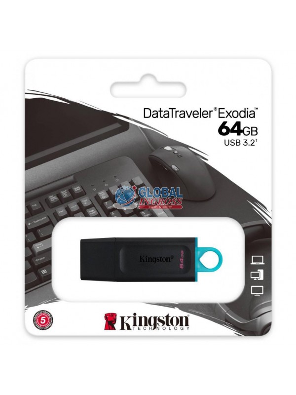 PENDRIVE KINGSTONE 64GB3.2 EXODIA