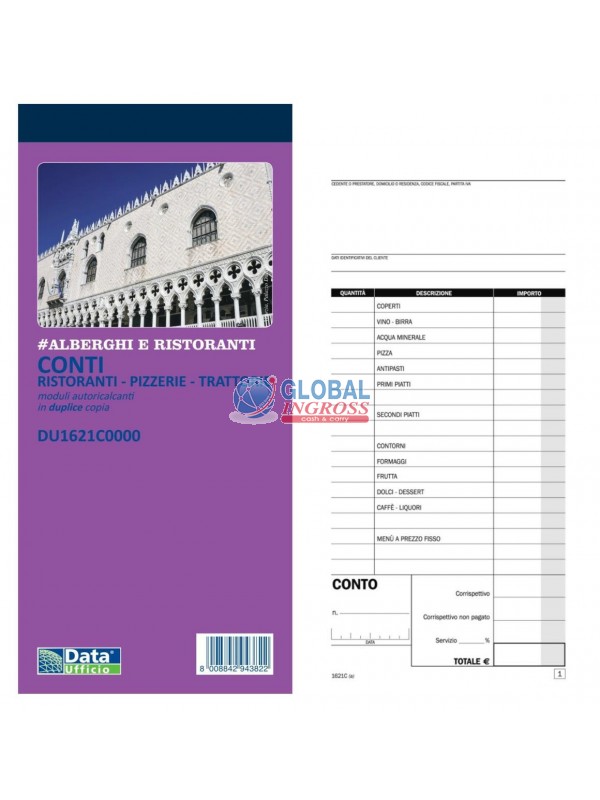 CONTO RISTORANTE RIC. 21x10