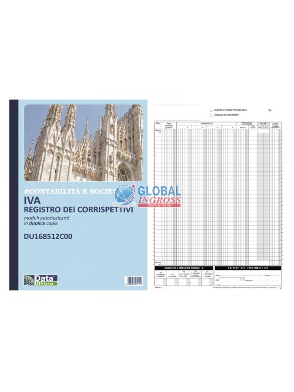 REGISTRO CORRISPETTIVI A4 12x2