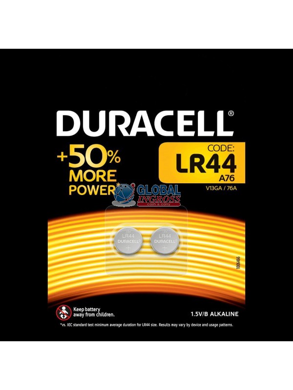 DURACELL BOTTONE LR44 2pz