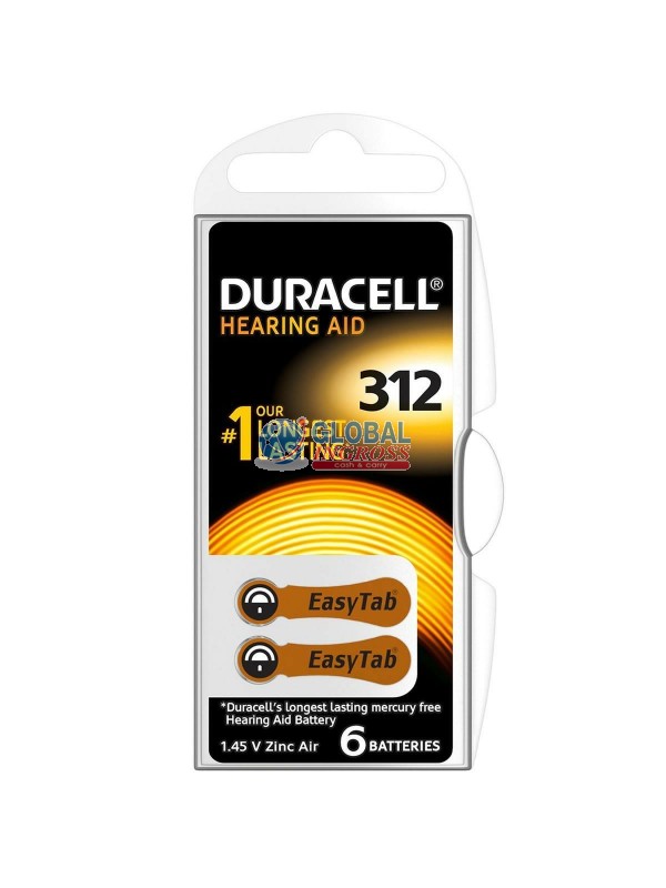 DURACELL ACUSTICA 312 MARRONE 6pz