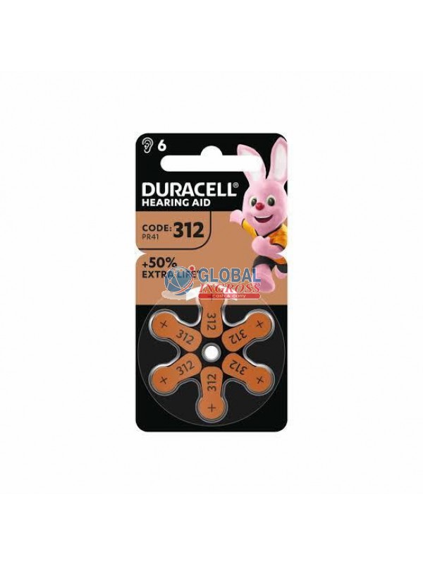 DURACELL ACUSTICA 312 MARRONE 6pz new